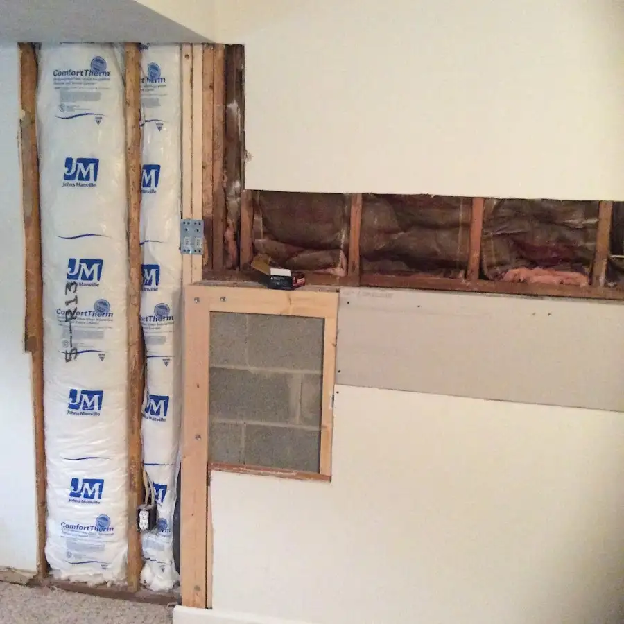 Wall insulation replacement during Structural Drying in Sioux Falls